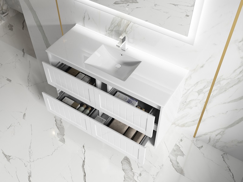 Heritage PVC 1500 Vanity Finger Pull Wall Hung - Image 4