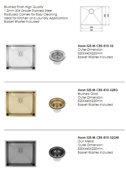 Axon laundry Sink Stainless Steel 42L - Image 5