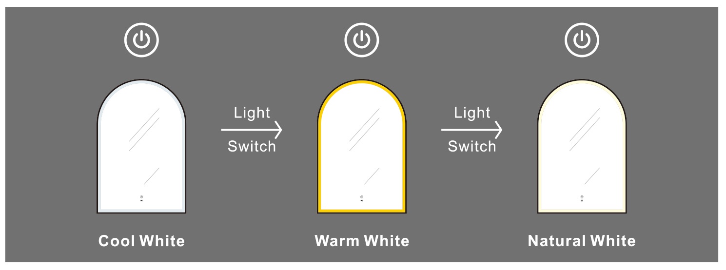 Archie Gold Frame LED Mirror 900 x 600 - Image 4