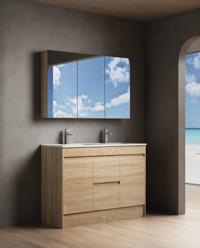 Legna 1200 Oak Shaving Cabinet - Image 4