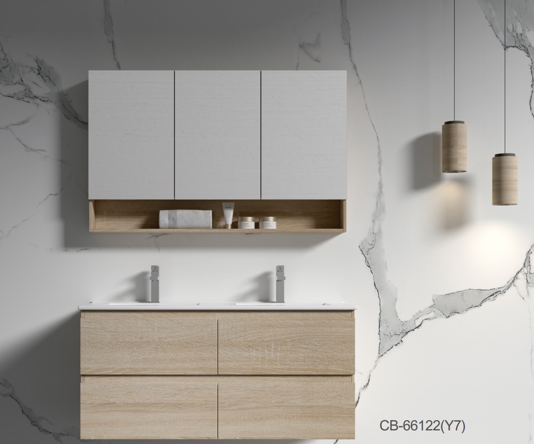 Legna 1200 Oak Shaving Cabinet With Shelf - Image 5