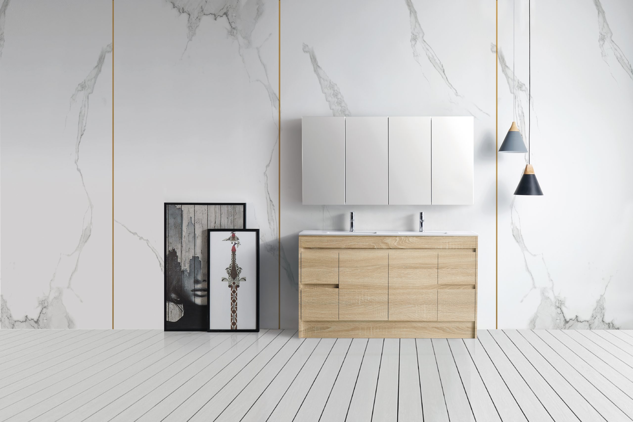 Legna 1500 Oak Shaving Cabinet - Image 3