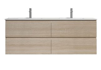 Legna 1500 Wall Hung Vanity Double Bowl