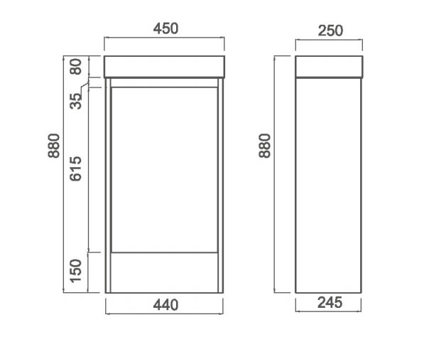 Legna 450 Ensuite Vanity - Image 2