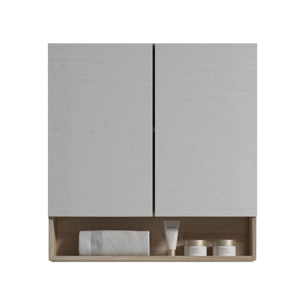 Legna 750 Oak Shaving Cabinet with Shelf