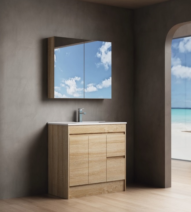 Legna 900 Oak Shaving Cabinet - Image 3