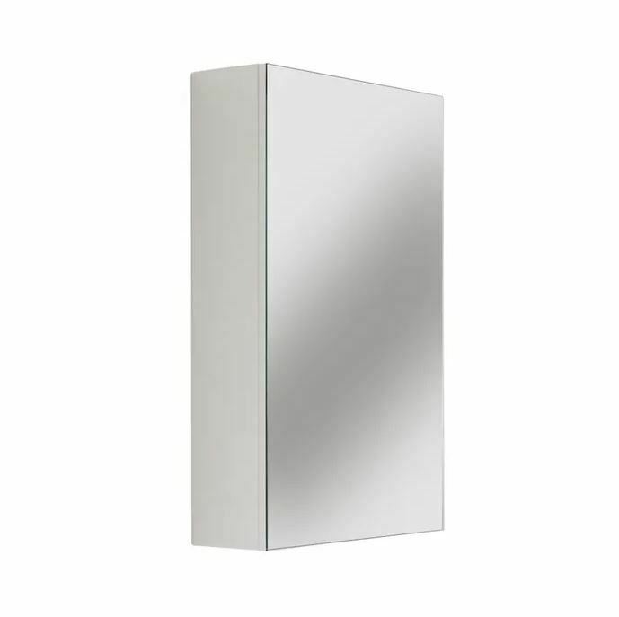 PVC Shaving Mirror Cabinet 450 Pencil Edge
