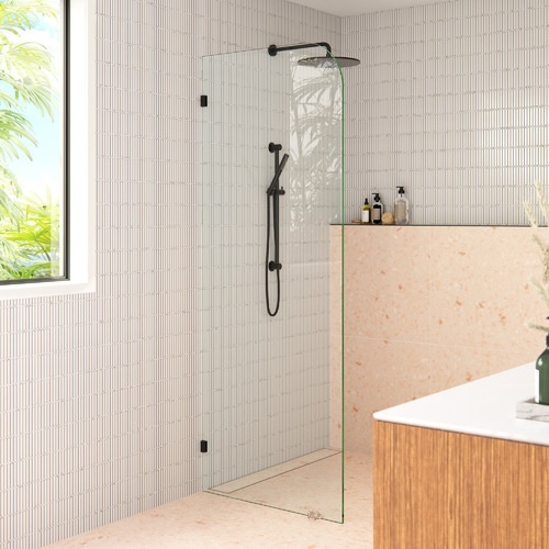 Yarra Radius Corner Frameless Shower Screen Panel 1000mm (EnduroShield Treatment) - Image 2