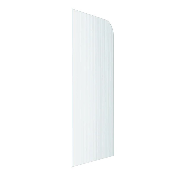 Narrow Reeded Frameless Shower Screen Panel 1000mm Right - Image 2