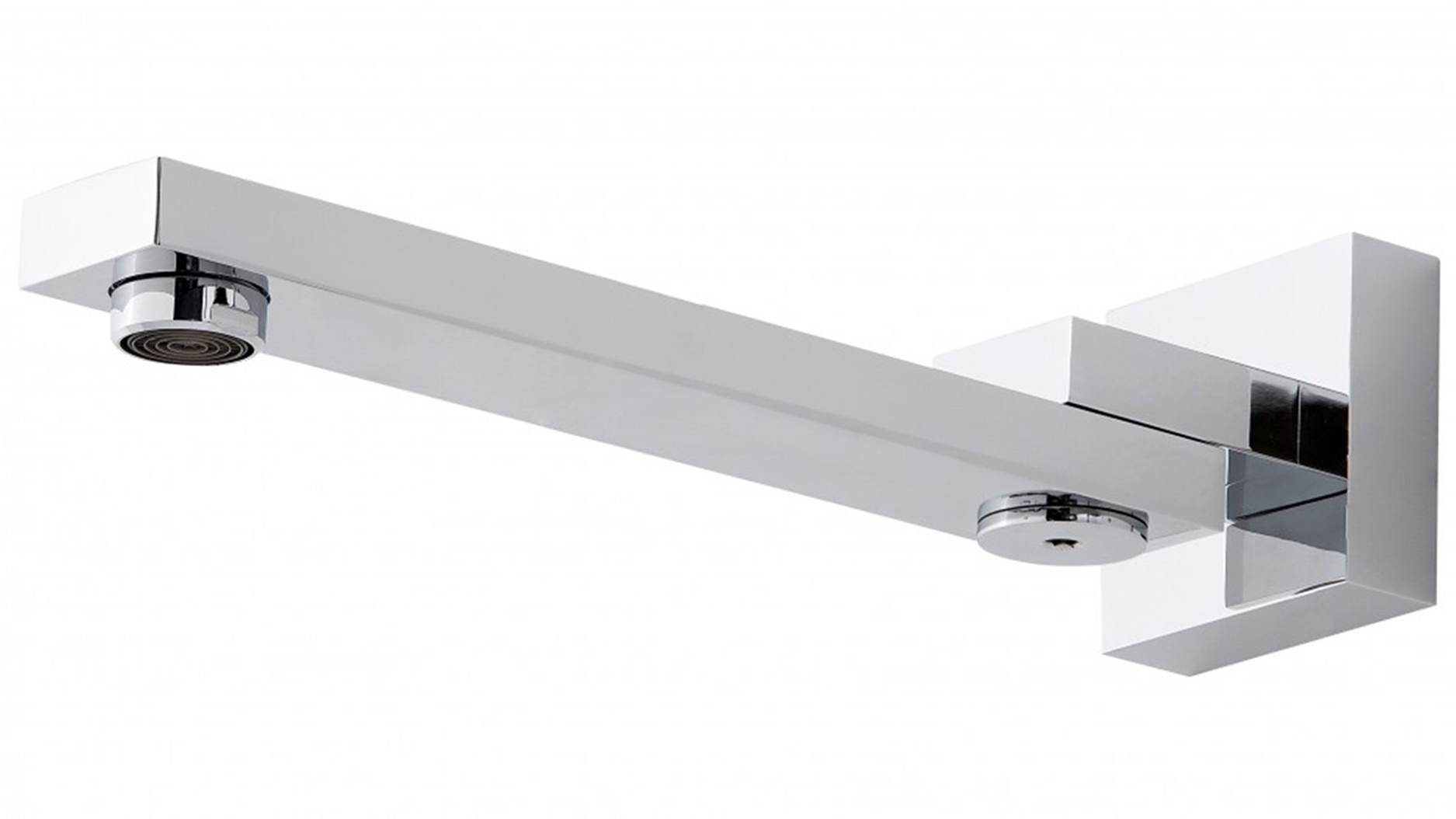 Eckig Square Swivel Bath Spout Chrome